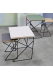 Square  side table W300×D300×H500〈サイドテーブル〉/ タモ×black