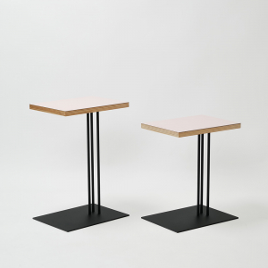 Rectangle side table W400×D300×H600〈ワークデスク〉/ powde×black